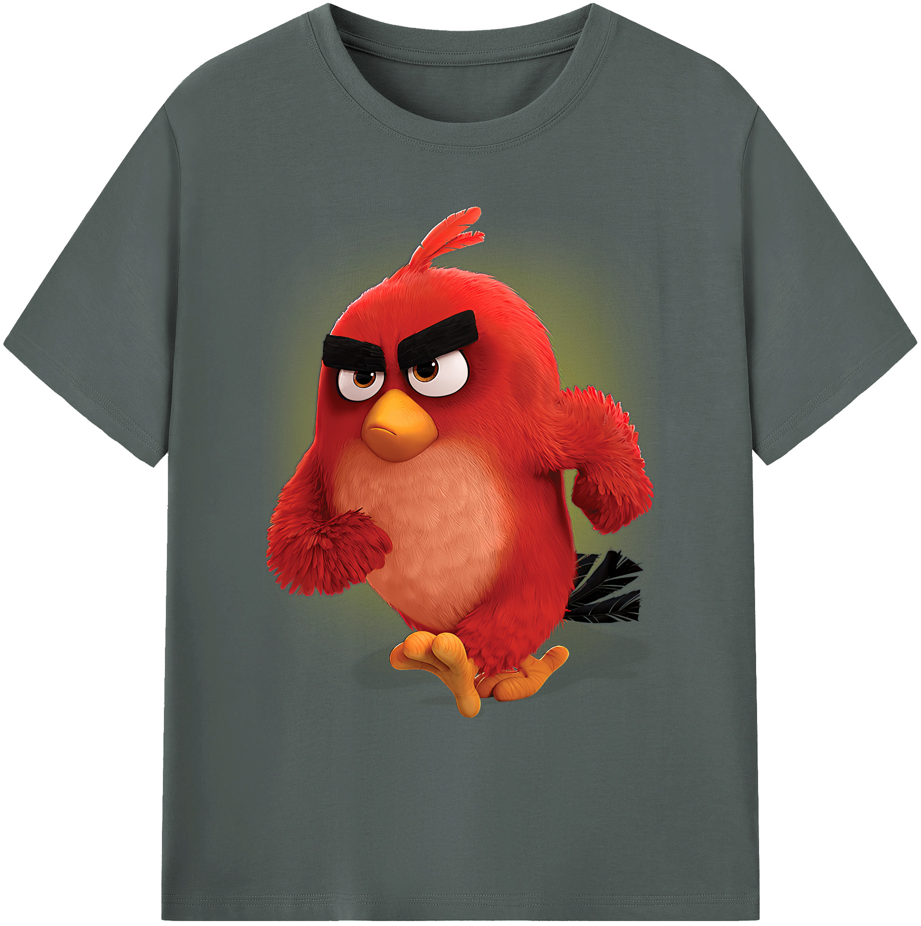 （画像用） Angry Birds アングリーバード 綿100％ メンズ半袖Tシャツ｜肌触りやわらか＆通気性